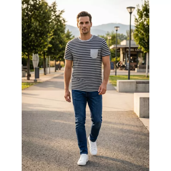  Tricou bărbătesc cu mâneci scurte SAM 73 MARTIN MT 794 GRI DESCHIS 