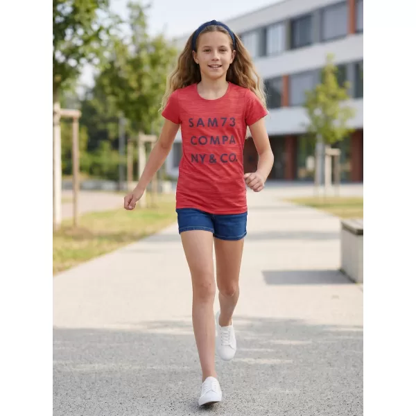  Tricou fetita cu maneca scurta SAM 73 ABLAKA GT 568 ROZ APRINS 