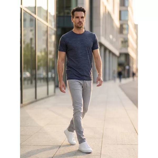 Tricou pentru bărbați cu mâneci scurte SAM 73 EUGENE MT 806 ALBASTRU ÎNCHIS 