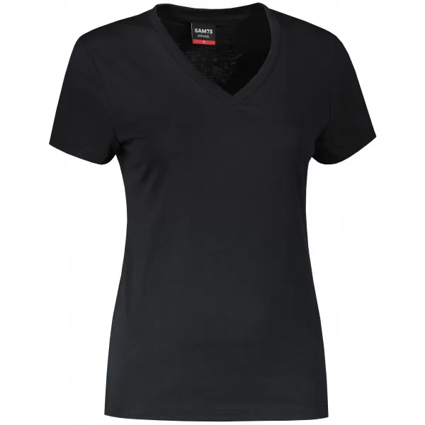  Tricou dama cu maneca scurta SAM 73 CLAUDIA WT 847 NEGRU 