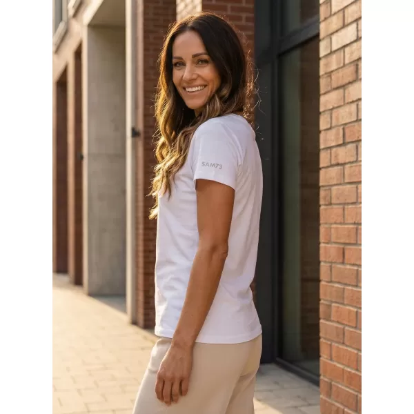  Tricou dama cu maneca scurta SAM 73 CLAUDIA WT 847 ALB 