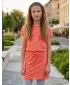 Rochie de fetiță SAM 73 WELO GZ 538 PORTOCALIU DESCHIS