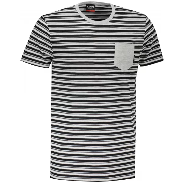  Tricou bărbătesc cu mâneci scurte SAM 73 MARTIN MT 794 GRI DESCHIS 