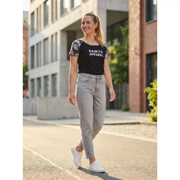  Tricou pentru femei cu mâneci scurte SAM 73 ROSE WT 850 NEGRU 