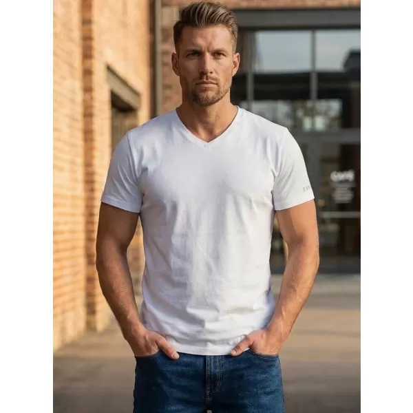  Tricou bărbătesc cu mâneci scurte SAM 73 LEONARD MT 793 ALB 