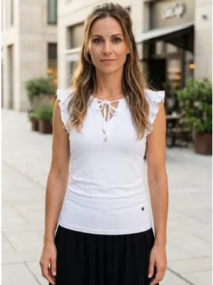 Tricou pentru femei KIXMI NAILA ALB