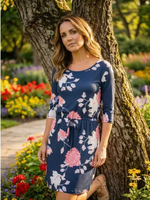 Rochie KIXMI NYDIA ALBASTRU INCHIS