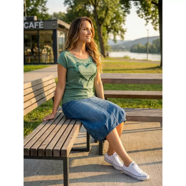  Tricou pentru femei KIXMI NANETTE VERDE 