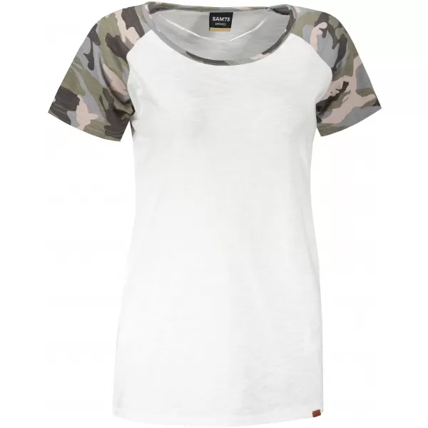  Tricou dama cu maneca scurta SAM 73 ROSE WT 850 ALB 