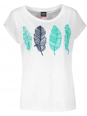 Tricou pentru femei cu mâneci scurte SAM 73 PENELOPE WT 861 ALB