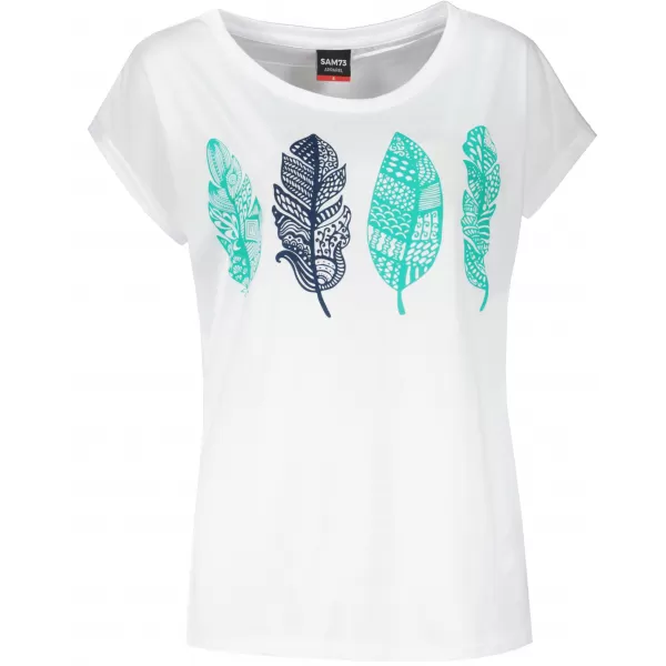  Tricou pentru femei cu mâneci scurte SAM 73 PENELOPE WT 861 ALB 