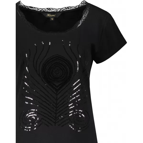  Tricou pentru femei KIXMI NISSA NEGRU 