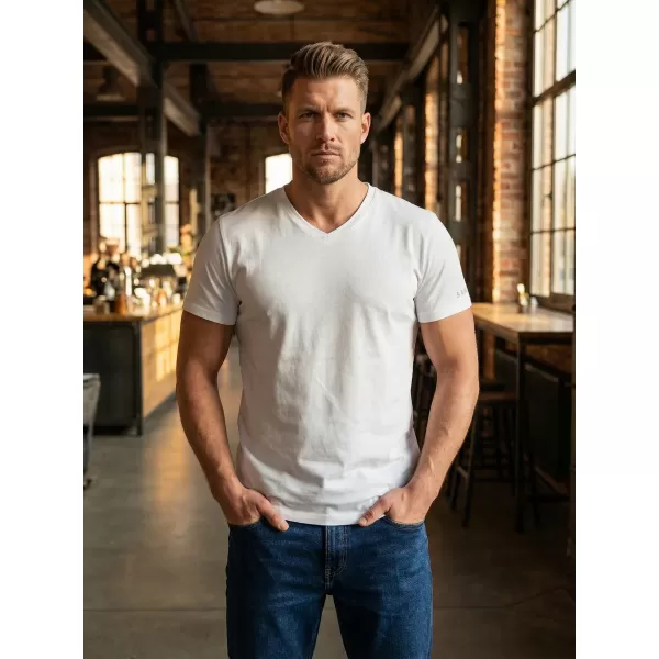  Tricou bărbătesc cu mâneci scurte SAM 73 LEONARD MT 793 ALB 
