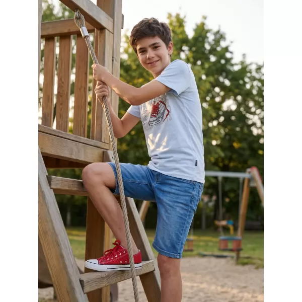  Tricou băiat cu mâneci scurte SAM 73 PETER BT 562 ALB 