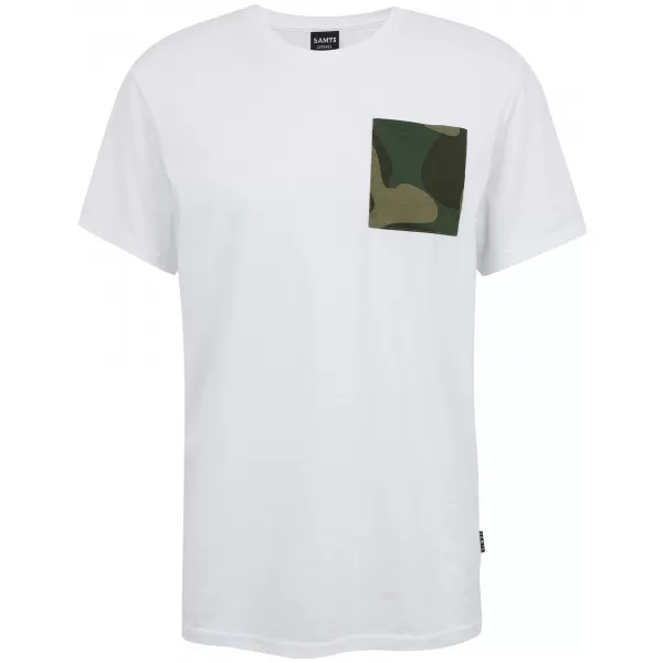  Tricou bărbătesc cu mâneci scurte SAM 73 SEAN MT 796 ALB 