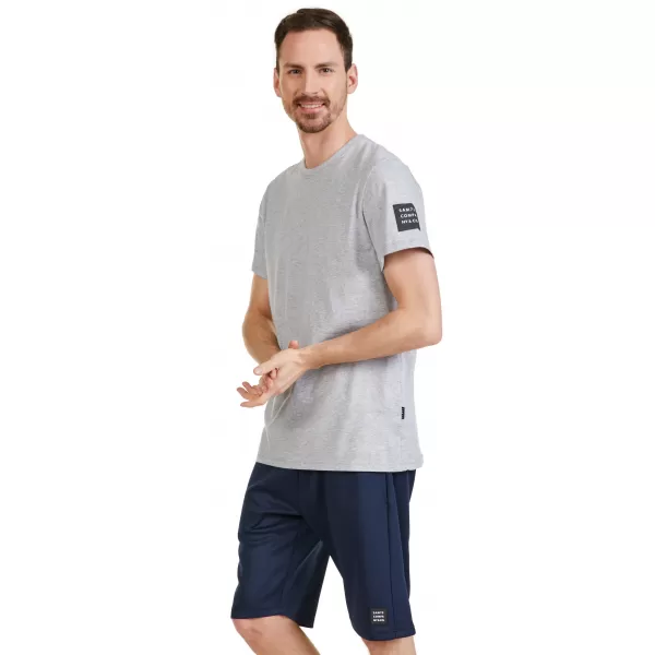  Tricou bărbătesc cu mâneci scurte SAM 73 FREDDIE MT 791 GRI DESCHIS 
