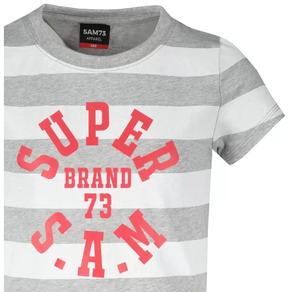  Tricou fetita cu maneca scurta SAM 73 SIOBHAN GT 561 GRI DESCHIS 