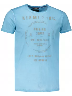 Tricou pentru bărbați KIXMI NAVIN ALBASTRU
