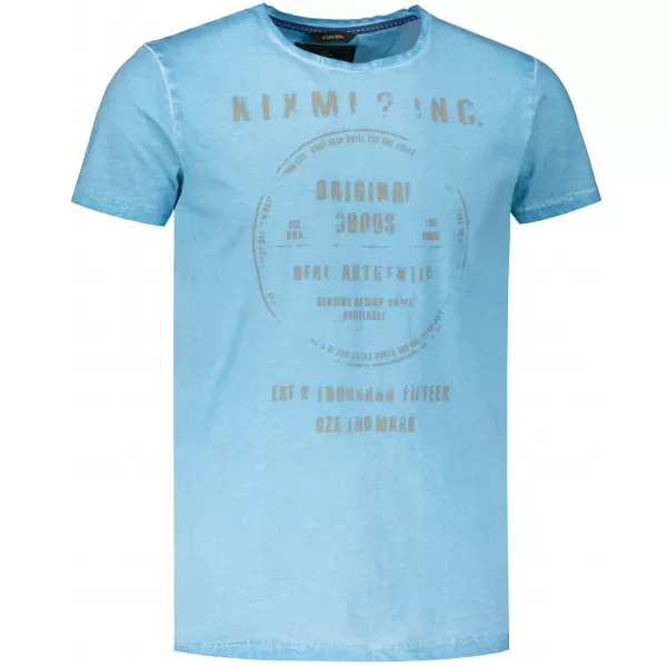  Tricou pentru bărbați KIXMI NAVIN ALBASTRU 