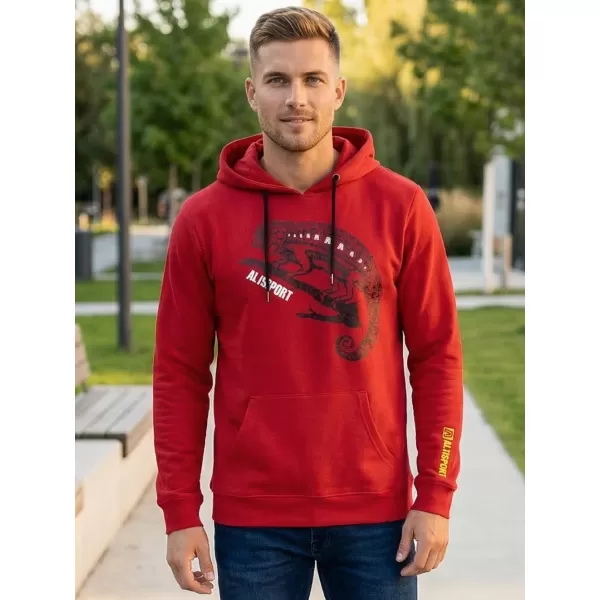  Hanorac pentru bărbați ALTISPORT ALM017AL304 ROȘU 