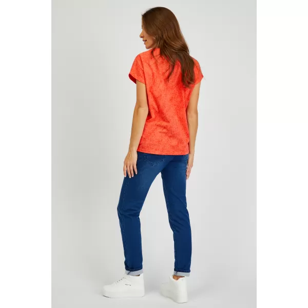  Tricou dama cu maneca scurta SAM 73 VERONICA WT 843 PORTOCALIU DESCHIS 