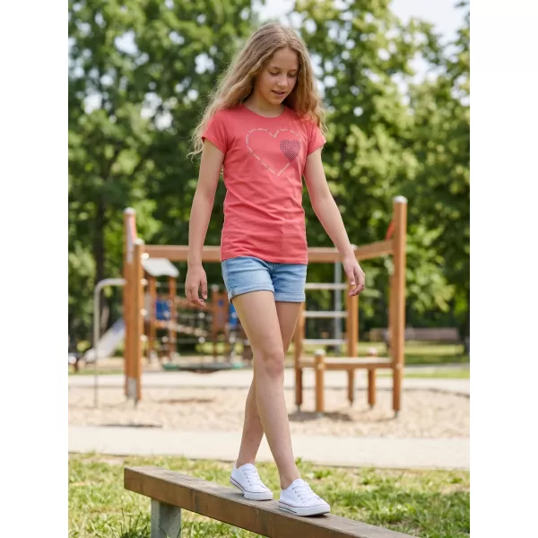  Tricou fetita cu maneca scurta SAM 73 ALAINA GT 564 ROZ APRINS 