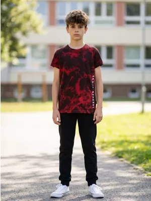 Tricou băiat cu mâneci scurte SAM 73 SYLVESTER BT 559 ROŞU