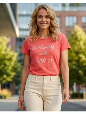 Tricou dama cu maneca scurta SAM 73 RENÉE WT 842 ROZ APRINS