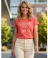 Tricou dama cu maneca scurta SAM 73 RENÉE WT 842 ROZ APRINS
