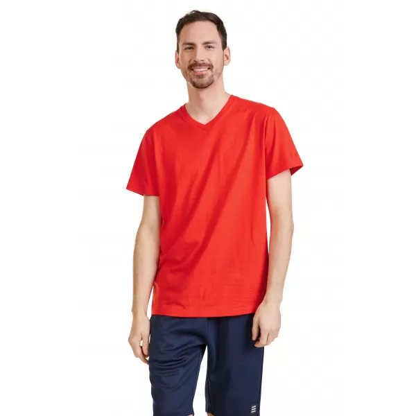  Tricou bărbătesc cu mâneci scurte SAM 73 LEONARD MT 793 ROŞU 