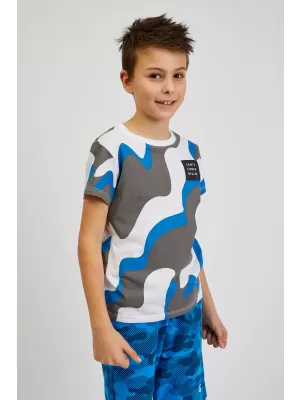 Tricou băiat cu mâneci scurte SAM 73 OSCAR BT 555 ALBASTRU STRĂLUCITOR