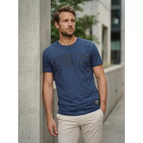  Tricou pentru bărbați KIXMI NARSEY ALBASTRU INCHIS 