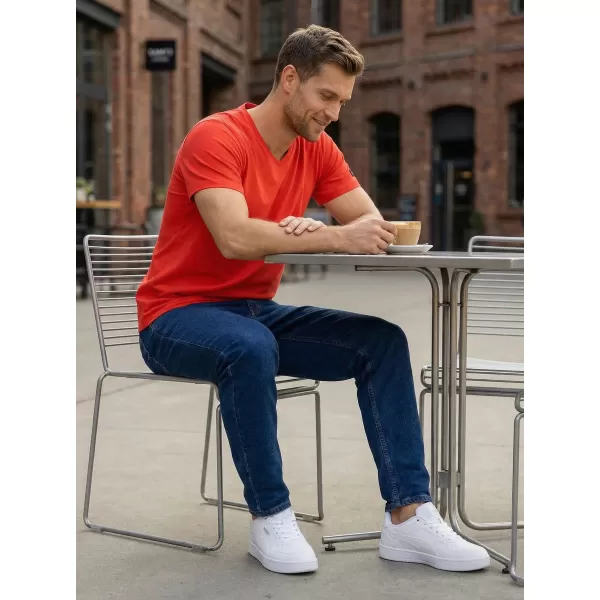  Tricou bărbătesc cu mâneci scurte SAM 73 LEONARD MT 793 ROŞU 