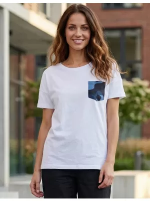 Tricou dama cu maneca scurta SAM 73 MARIE WT 848 ALB