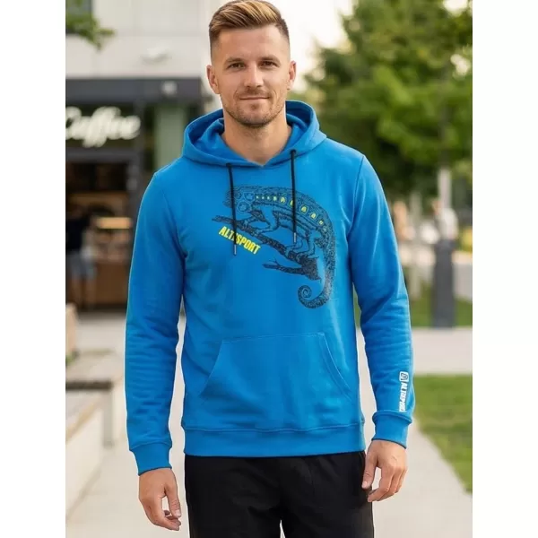  Hanorac pentru bărbați ALTISPORT ALM017AL304 ALBASTRU 