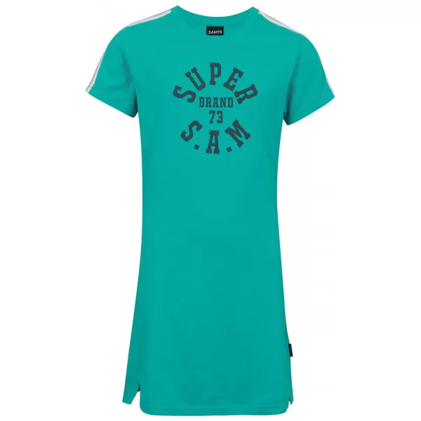 Rochie de fetiță SAM 73 BELINDA GZ 536 TURCOAZ 