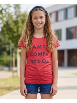 Tricou fetita cu maneca scurta SAM 73 ABLAKA GT 568 ROZ APRINS