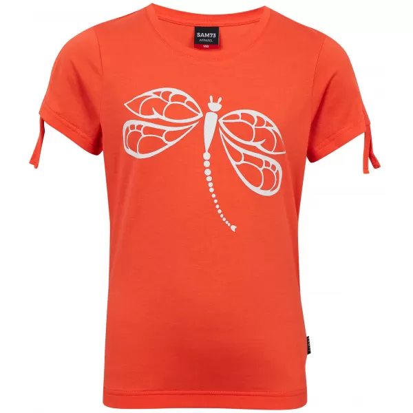  Tricou fetita cu maneca scurta SAM 73 RAELYN GT 567 PORTOCALE 