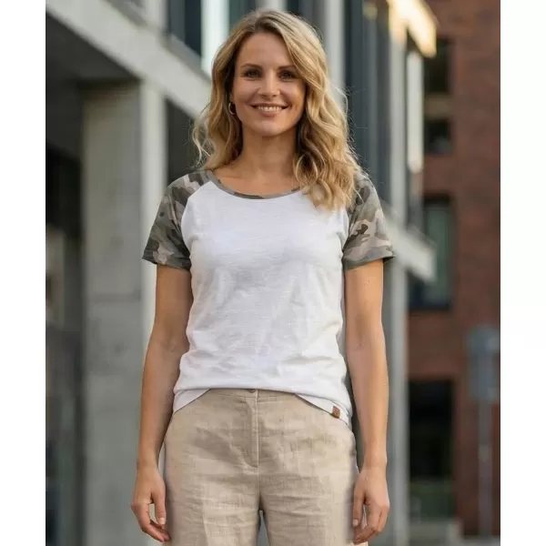  Tricou dama cu maneca scurta SAM 73 ROSE WT 850 ALB 