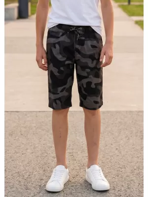 Pantaloni scurți pentru băieți SAM 73 SPENCER BS 534 NEGRU
