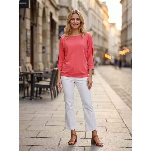  Tricou dama cu maneci 3/4 SAM 73 VIVIAN WT 863 ROZ APRINS 