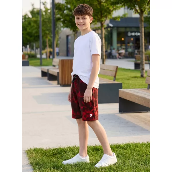  Pantaloni scurți pentru băieți SAM 73 GRAHAM BS 537 ROŞU 