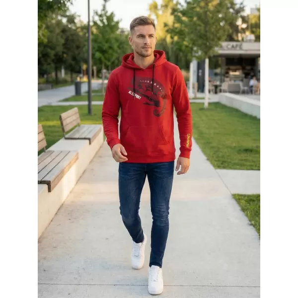  Hanorac pentru bărbați ALTISPORT ALM017AL304 ROȘU 