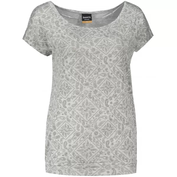  Tricou dama cu maneca scurta SAM 73 CINDY WT 859 GRI DESCHIS 