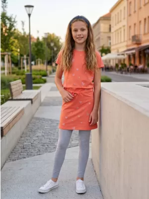 Rochie de fetiță SAM 73 WELO GZ 538 PORTOCALIU DESCHIS
