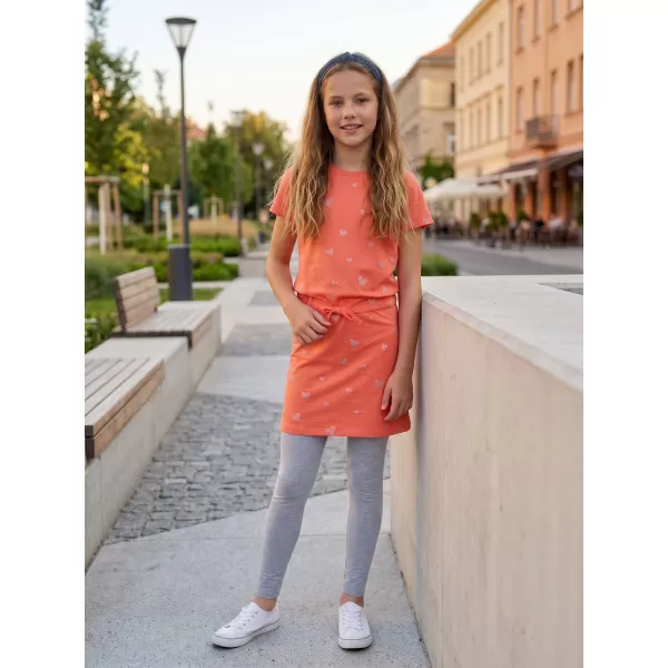  Rochie de fetiță SAM 73 WELO GZ 538 PORTOCALIU DESCHIS 