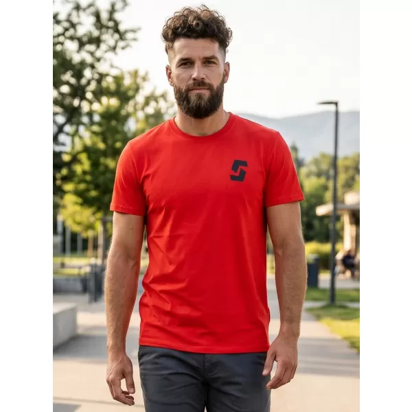 Tricou bărbătesc cu mâneci scurte SAM 73 DOUGALL MT 801 ROŞU 