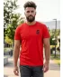 Tricou bărbătesc cu mâneci scurte SAM 73 DOUGALL MT 801 ROŞU