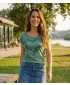 Tricou pentru femei KIXMI NANETTE VERDE