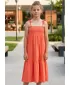 Rochie de fetiță SAM 73 CHARITY GZ 540 PORTOCALIU DESCHIS